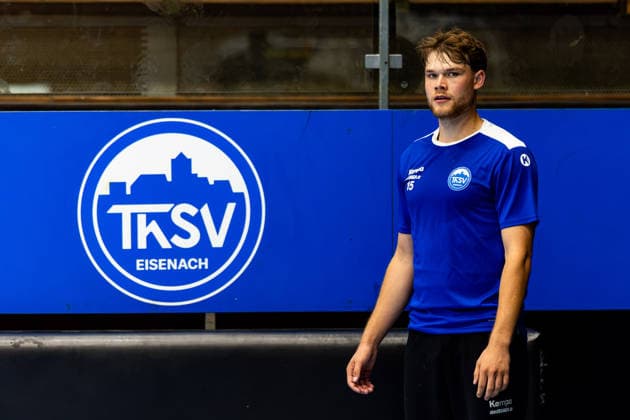 15.07.2026, GER, Handball, Maenner, Saison 26 27, Opel 1.Handballbundesligal, ThSV Eisenach Trainingsauftakt David More (ThSV Eisenach,15) 99817 Eisenach Werner-Assmann-Halle Am Sportp Thueringen Deutschland *** July 15, 2026, GER, Handball, Men, 2026–2027 Season, Opel 1 Handball Bundesliga, ThSV Eisenach Season Opener with David More, ThSV Eisenach, 15 99817 Eisenach, Werner Assmann Hall, Am Sportpark, Thuringia, Germany