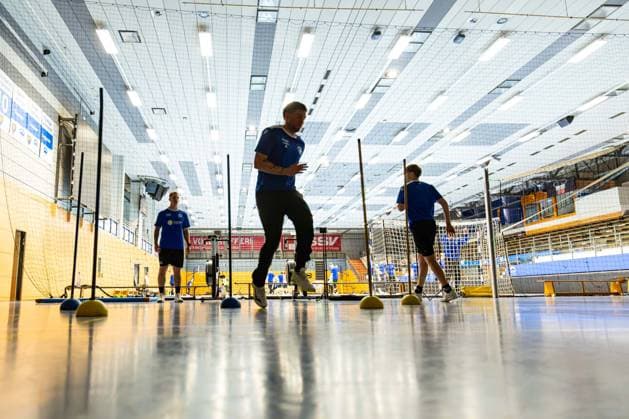 15.07.2026, GER, Handball, Maenner, Saison 26 27, Opel 1.Handballbundesligal, ThSV Eisenach Trainingsauftakt Elias Scholte (ThSV Eisenach, 4), Bastian Freitag (ThSV Eisenach, 20) 99817 Eisenach Werner-Assmann-Halle Am Sportp Thueringen Deutschland *** July 15, 2026, GER, Handball, Men, Season 26–27, Opel 1 Handball Bundesliga, ThSV Eisenach Starts Training: Elias Scholte (ThSV Eisenach), 4; Bastian Freitag (ThSV Eisenach), 20 99817 Eisenach, Werner Assmann Hall, Am Sportpark, Thuringia, Germany