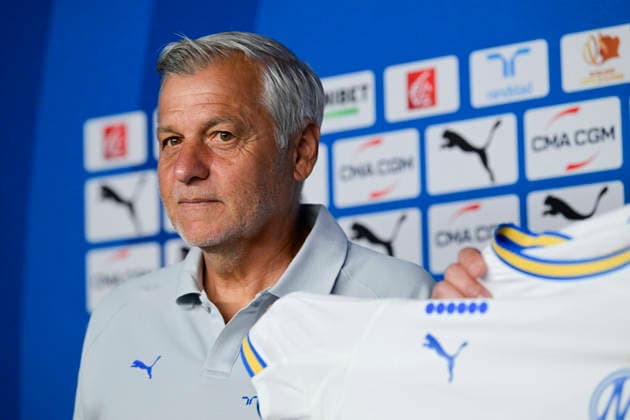 FOOTBALL : ConfÃ rence de prÃ sentation GrÃ gory Lorenzi & Bruno Genesio - 15 07 2026 Bruno Genesio (Coach OM) MarseilleFrance  Copyright: xWilliamxCannarellax