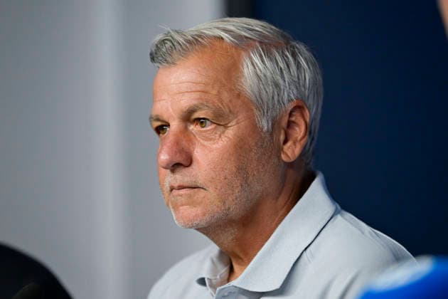 FOOTBALL : ConfÃ rence de prÃ sentation GrÃ gory Lorenzi & Bruno Genesio - 15 07 2026 Bruno Genesio (Coach OM) MarseilleFrance  Copyright: xWilliamxCannarellax