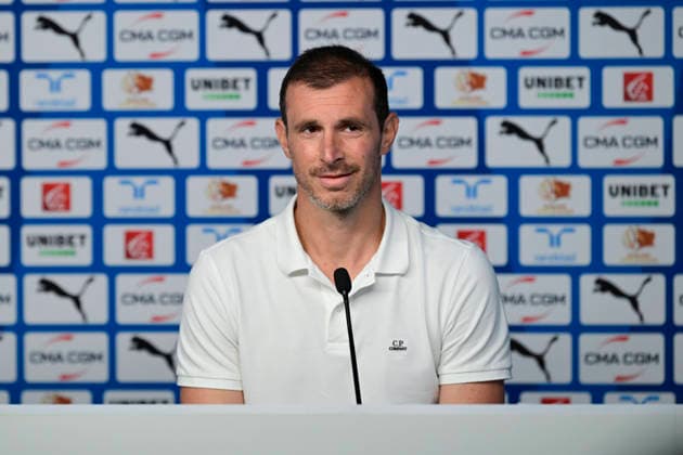 FOOTBALL : ConfÃ rence de prÃ sentation GrÃ gory Lorenzi & Bruno Genesio - 15 07 2026 GrÃ gory Lorenzi (Sports director OM) MarseilleFrance  Copyright: xWilliamxCannarellax