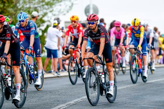 Tour de France 2026 Stage 11 NEVERS, FRANCE - JULY 15 : Alaphilippe Julian (FRA) of Tudor Pro Cycling Team in action during stage 11 of the 113rd edition of Tour de France an UCI World Tour 2.UWT cycling road race stage for Men Elite of 161 km with start in Vichy and finish in Nevers on July 15, 2026 in Nevers, France, 15 07 2026 Nevers France  Copyright: xLucaxBettinix