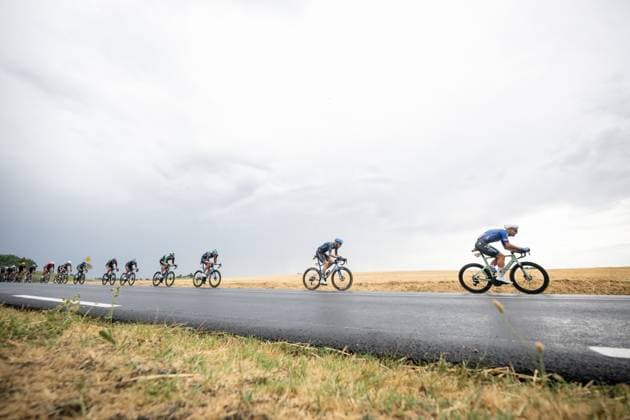 The pack of riders pictured in action during the stage 11 of the 2026 Tour de France cycling race, a stage of 161km from Vichy to Nevers, on Wednesday 15 July 2026. The 113th edition of the Tour de France starts on Saturday 4 July in Barcelona, Spain, and will finish in Paris, France on the 26th of July. DAVIDxPINTENS  x181182019x