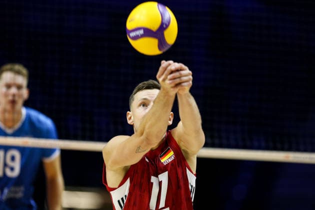 Germany v Slovenia - Men s Volleyball Nations League BELGRADE, SERBIA - JULY 15: Players of Germany competes during the Men s Volleyball Nations League match between Germany and Slovenia on July 15, 2026 in Belgrade, Serbia. Filip Stevanovic Anadolu Belgrade Serbia. Editorial use only. Please get in touch for any other usage.  Copyright: x2026xAnadoluxFilipxStevanovicx