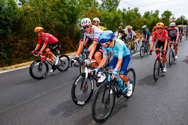 Tour de France 2026 Stage 11 NEVERS, FRANCE - JULY 15 : Politt Nils (GER) of UAE Team Emirates XRG in action during stage 11 of the 113rd edition of Tour de France an UCI World Tour 2.UWT cycling road race stage for Men Elite of 161 km with start in Vichy and finish in Nevers on July 15, 2026 in Nevers, France, 15 07 2026 Nevers France  Copyright: xLucaxBettinix