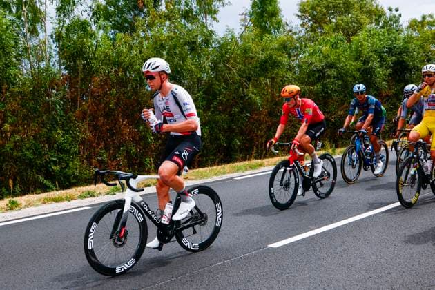Tour de France 2026 Stage 11 NEVERS, FRANCE - JULY 15 : Vermeersch Florian (BEL) of UAE Team Emirates - XRG in action during stage 11 of the 113rd edition of Tour de France an UCI World Tour 2.UWT cycling road race stage for Men Elite of 161 km with start in Vichy and finish in Nevers on July 15, 2026 in Nevers, France, 15 07 2026 Nevers France  Copyright: xLucaxBettinix