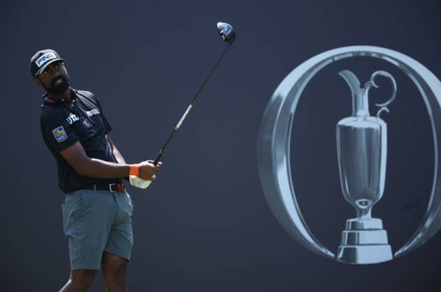 154th Open Golf Championships - Practice Day Sahith Theegala of the USA in action during practice day at the British Open Golf Championships at Royal Birkdale in Southport, Britain, 15 July 2026. SOUTHPORT United Kingdom  Copyright: xADAMxVAUGHANx