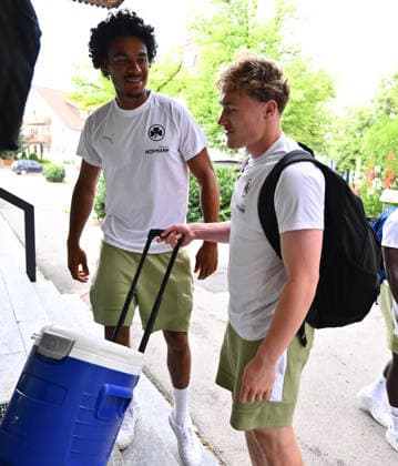 15.07.2026 - Fussball - 2. Bundesliga - Saison 2026 2027 - SpVgg Greuther Fürth Fuerth - Trainingslager Bad Wörishofen - - xwoxzix - David Abrangao (40, SpVgg Greuther Fürth ) Silas Prüfrock (43, SpVgg Greuther Fürth ) *** July 15, 2026 Soccer 2. Bundesliga 2026–2027 Season SpVgg Greuther Fürth Fürth Training Camp in Bad Wörishofen xwoxzix David Abrangao 40, SpVgg Greuther Fürth Silas Prüfrock 43, SpVgg Greuther Fürth