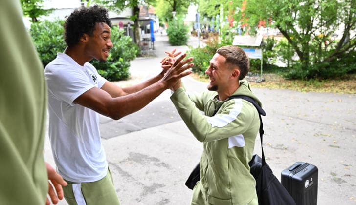 15.07.2026 - Fussball - 2. Bundesliga - Saison 2026 2027 - SpVgg Greuther Fürth Fuerth - Trainingslager Bad Wörishofen - - xwoxzix - David Abrangao (40, SpVgg Greuther Fürth ) Jakob Krautkrämer (48, SpVgg Greuther Fürth ) *** July 15, 2026 Soccer 2. Bundesliga 2026–2027 Season SpVgg Greuther Fürth Fürth Training Camp Bad Wörishofen xwoxzix David Abrangao 40, SpVgg Greuther Fürth Jakob Krautkrämer 48, SpVgg Greuther Fürth