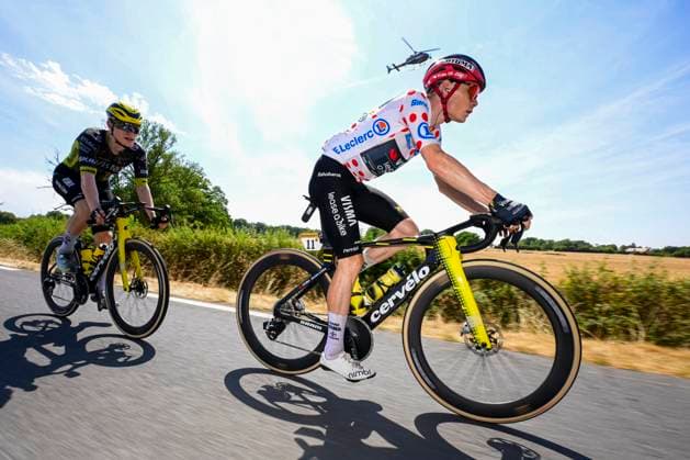 Tour de France 2026 Stage 11 NEVERS, FRANCE - JULY 15 : Vingegaard Jonas (DEN) of Team Visma Lease a Bike in action during stage 11 of the 113rd edition of Tour de France an UCI World Tour 2.UWT cycling road race stage for Men Elite of 161 km with start in Vichy and finish in Nevers on July 15, 2026 in Nevers, France, 15 07 2026 Nevers France  Copyright: xPaponxBernardx