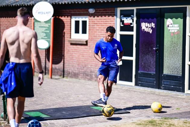 Gent s Momodou Lamin Sonko pictured during a teambuilding activity at the summer training camp of Belgian first division soccer team KAA Gent in De Lutte, Losser, the Netherlands on Wednesday 15 July 2026, to prepare for the upcoming 2026-2027 season. TOM GOYVAERTS TomxGoyvaerts  x181186087x