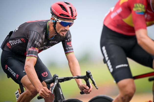 French Julian Alaphilippe of Tudor Pro Cycling Team pictured in action during the stage 11 of the 2026 Tour de France cycling race, a stage of 161km from Vichy to Nevers, on Wednesday 15 July 2026. The 113th edition of the Tour de France starts on Saturday 4 July in Barcelona, Spain, and will finish in Paris, France on the 26th of July. DAVIDxPINTENS  x181186241x