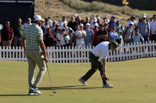 RECORD DATE NOT STATED 15th July 2026; Royal Birkdale Golf Club, Southport, Merseyside, England; The Open Championship Practice Day Four; Scottie Scheffler (USA) with putting coach Phil Kenyon DavidxBlunsden
