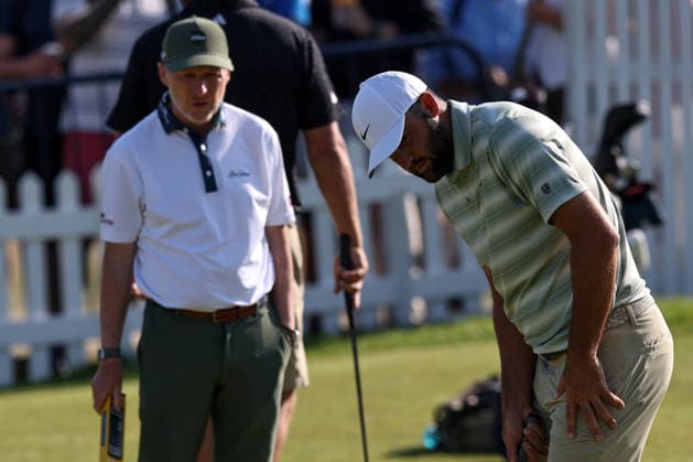 RECORD DATE NOT STATED 15th July 2026; Royal Birkdale Golf Club, Southport, Merseyside, England; The Open Championship Practice Day Four; Scottie Scheffler (USA) with putting coach Phil Kenyon DavidxBlunsden