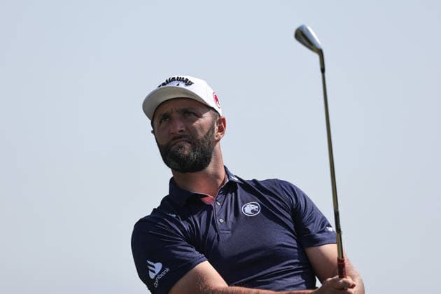 RECORD DATE NOT STATED 15th July 2026; Royal Birkdale Golf Club, Southport, Merseyside, England; The Open Championship Practice Day Four; Jon Rahm (ESP) plays from the tee at the 11th hole DavidxBlunsden