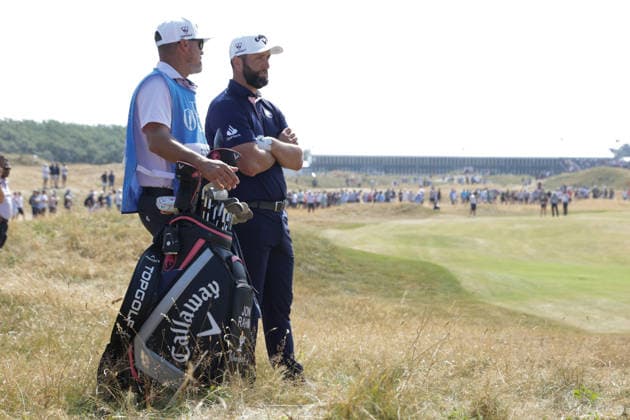 RECORD DATE NOT STATED 15th July 2026; Royal Birkdale Golf Club, Southport, Merseyside, England; The Open Championship Practice Day Four; Jon Rahm (ESP) plays from the rough on the 10th hole DavidxBlunsden