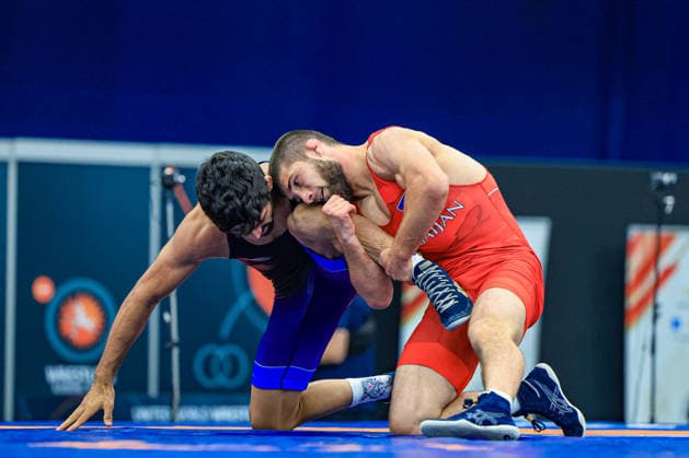 Wrestling Ranking Series Polyak & Janos & Istvan Memorial 57kg FS - Aman Aman (IND) df. Islam Bazarganov (AZE) *** Wrestling Ranking Series: Janos Istvan Polyak Memorial, 57 kg Freestyle: Aman Aman (IND) defeated Islam Bazarganov (AZE) Copyright: xUnitedxWorldxWrestlingx xAmirrezx United World Wrestling Kadir C