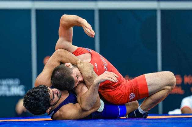 Wrestling Ranking Series Polyak & Janos & Istvan Memorial 57kg FS - Aman Aman (IND) df. Islam Bazarganov (AZE) *** Wrestling Ranking Series: Janos Istvan Polyak Memorial, 57 kg Freestyle: Aman Aman (IND) defeated Islam Bazarganov (AZE) Copyright: xUnitedxWorldxWrestlingx xAmirrezx United World Wrestling Kadir C
