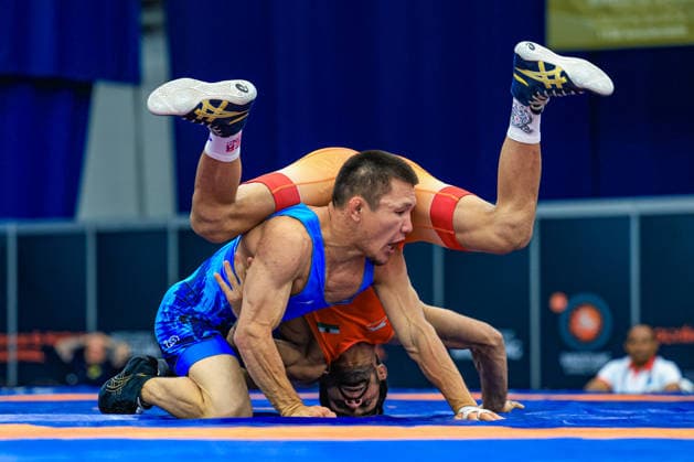 Wrestling Ranking Series Polyak & Janos & Istvan Memorial 57kg FS - Aman Aman (IND) df. Meirambek Kartbay (KAZ) *** Wrestling Ranking Series: Janos Istvan Polyak Memorial, 57 kg Freestyle: Aman Aman (IND) defeated Meirambek Kartbay (KAZ) Copyright: xUnitedxWorldxWrestlingx xAmirrezx United World Wrestling Kadir C