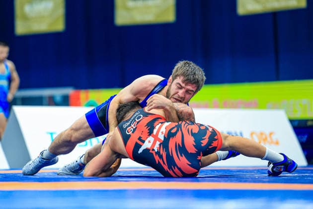 Wrestling Ranking Series Polyak & Janos & Istvan Memorial 61kg FS - Giorgi Goniashvili (GEO) df. Zelimkhan Abakarov (ALB) *** Wrestling Ranking Series: Janos Istvan Polyak Memorial, 61 kg Freestyle: Giorgi Goniashvili (GEO) def. Zelimkhan Abakarov (ALB) Copyright: xUnitedxWorldxWrestlingx xAmirrezx United World Wrestling Kadir C
