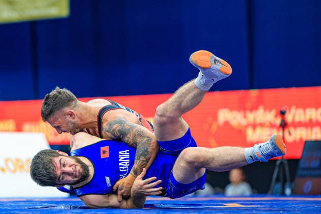 Wrestling Ranking Series Polyak & Janos & Istvan Memorial 61kg FS - Giorgi Goniashvili (GEO) df. Zelimkhan Abakarov (ALB) *** Wrestling Ranking Series: Janos Istvan Polyak Memorial, 61 kg Freestyle: Giorgi Goniashvili (GEO) def. Zelimkhan Abakarov (ALB) Copyright: xUnitedxWorldxWrestlingx xAmirrezx United World Wrestling Kadir C