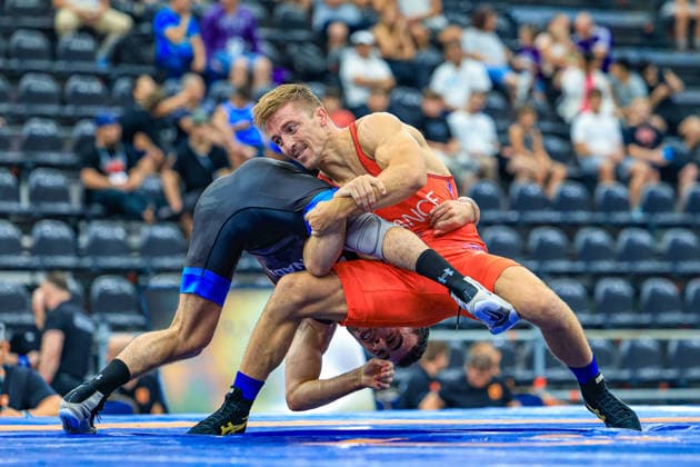 Wrestling Ranking Series Polyak & Janos & Istvan Memorial 65kg FS - Peiman Bioukagha Biabani (CAN) df. Quentin Jean Rene Sticker (FRA) *** Wrestling Ranking Series: Janos Istvan Polyak Memorial, 65 kg Freestyle: Peiman Bioukagha Biabani (CAN) def. Quentin Jean Rene Sticker (FRA) Copyright: xUnitedxWorldxWrestlingx xAmirrezx United World Wrestling Kadir C