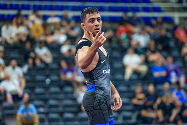 Wrestling Ranking Series Polyak & Janos & Istvan Memorial 65kg FS - Peiman Bioukagha Biabani (CAN) *** Wrestling Ranking Series: Janos Istvan Polyak Memorial, 65 kg Freestyle: Peiman Bioukagha Biabani (CAN) Copyright: xUnitedxWorldxWrestlingx xAmirrezx United World Wrestling Kadir C