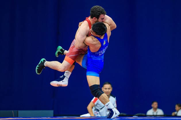 Wrestling Ranking Series Polyak & Janos & Istvan Memorial 70kg FS - Tulga Tumur Ochir (MGL) df. Iszmail Muszukajev (HUN) *** Wrestling Ranking Series: Janos Istvan Polyak Memorial, 70 kg Freestyle: Tulga Tumur Ochir (MGL) def. Iszmail Muszukajev (HUN) Copyright: xUnitedxWorldxWrestlingx xAmirrezx United World Wrestling Kadir C