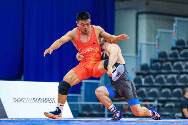Wrestling Ranking Series Polyak & Janos & Istvan Memorial 70kg FS - Tulga Tumur Ochir (MGL) df. Iszmail Muszukajev (HUN) *** Wrestling Ranking Series: Janos Istvan Polyak Memorial, 70 kg Freestyle: Tulga Tumur Ochir (MGL) def. Iszmail Muszukajev (HUN) Copyright: xUnitedxWorldxWrestlingx xAmirrezx United World Wrestling Kadir C
