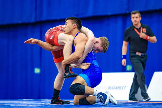 Wrestling Ranking Series Polyak & Janos & Istvan Memorial 70kg FS - Tulga Tumur Ochir (MGL) df. Marton Varga (HUN) *** Wrestling Ranking Series: Janos Istvan Polyak Memorial, 70 kg Freestyle: Tulga Tumur Ochir (MGL) def. Marton Varga (HUN) Copyright: xUnitedxWorldxWrestlingx xAmirrezx United World Wrestling Kadir C