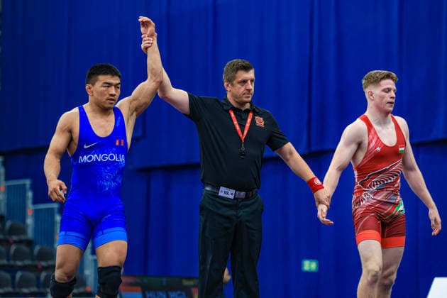Wrestling Ranking Series Polyak & Janos & Istvan Memorial 70kg FS - Tulga Tumur Ochir (MGL) df. Marton Varga (HUN) *** Wrestling Ranking Series: Janos Istvan Polyak Memorial, 70 kg Freestyle: Tulga Tumur Ochir (MGL) def. Marton Varga (HUN) Copyright: xUnitedxWorldxWrestlingx xAmirrezx United World Wrestling Kadir C