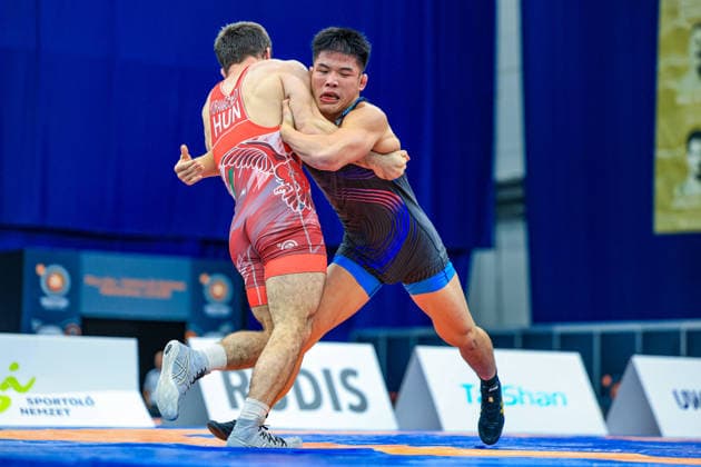 Wrestling Ranking Series Polyak & Janos & Istvan Memorial 74kg FS - Feng Lu (CHN) df. Murad Kuramagomedov (HUN) *** Wrestling Ranking Series: Janos Istvan Polyak Memorial, 74 kg Freestyle: Feng Lu (CHN) def. Murad Kuramagomedov (HUN) Copyright: xUnitedxWorldxWrestlingx xAmirrezx United World Wrestling Kadir C