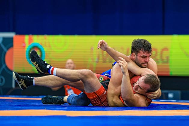 Wrestling Ranking Series Polyak & Janos & Istvan Memorial 86kg FS - Alperen Atar (TUR) df. Ivars Samusonoks (LAT) *** Wrestling Ranking Series: Janos Istvan Polyak Memorial, 86 kg Freestyle: Alperen Atar (TUR) def. Ivars Samusonoks (LAT) Copyright: xUnitedxWorldxWrestlingx xAmirrezx United World Wrestling Kadir C