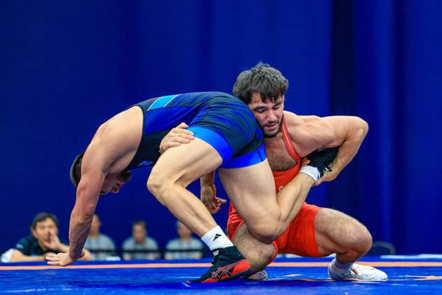 Wrestling Ranking Series Polyak & Janos & Istvan Memorial 86kg FS - Rakhim Magamadov (FRA) df. Bolat Sakayev (KAZ) *** Wrestling Ranking Series: Janos Istvan Polyak Memorial, 86 kg Freestyle: Rakhim Magamadov (FRA) defeated Bolat Sakayev (KAZ) Copyright: xUnitedxWorldxWrestlingx xAmirrezx United World Wrestling Kadir C
