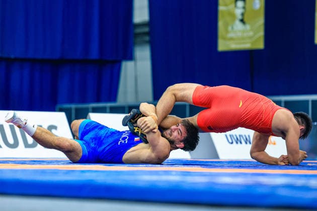 Wrestling Ranking Series Polyak & Janos & Istvan Memorial 86kg FS - Rakhim Magamadov (FRA) df. Nan Cao (CHN) *** Wrestling Ranking Series: Janos Istvan Polyak Memorial, 86 kg Freestyle: Rakhim Magamadov (FRA) def. Nan Cao (CHN) Copyright: xUnitedxWorldxWrestlingx xAmirrezx United World Wrestling Kadir C