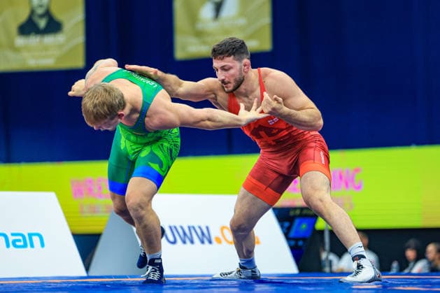 Wrestling Ranking Series Polyak & Janos & Istvan Memorial 86kg FS - Vladimeri Gamkrelidze (GEO) df. Paulius Lescauskas (LTU) *** Wrestling Ranking Series: Janos Istvan Polyak Memorial, 86 kg Freestyle: Vladimeri Gamkrelidze (GEO) def. Paulius Lescauskas (LTU) Copyright: xUnitedxWorldxWrestlingx xAmirrezx United World Wrestling Kadir C