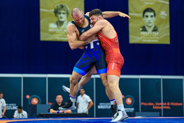 Wrestling Ranking Series Polyak & Janos & Istvan Memorial 86kg FS - Vladimeri Gamkrelidze (GEO) df. Tornike Samkharadze (GEO) *** Wrestling Ranking Series: Janos Istvan Polyak Memorial, 86 kg Freestyle: Vladimeri Gamkrelidze (GEO) def. Tornike Samkharadze (GEO) Copyright: xUnitedxWorldxWrestlingx xAmirrezx United World Wrestling Kadir C