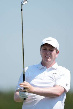 SOUTHPORT, ENGLAND - JULY 15: Robert Macintyre (SCO) plays from the eleventh tee during practice at the 154th Open Championship at the Royal Birkdale Golf Club, Southport on July 15, 2026 in Merseyside, England The 154th British Open Championship
