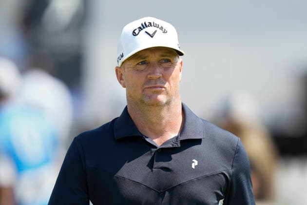 SOUTHPORT, ENGLAND - JULY 15: Alex Noren (SWE) walks from the putting green during practice at the 154th Open Championship at the Royal Birkdale Golf Club, Southport on July 15, 2026 in Merseyside, England The 154th British Open Championship
