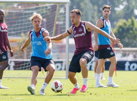 15.07.2026 - Fussball - 2. Fussball - Bundesliga - Saison 2026 2027 - 1. FC Nürnberg Nuernberg FCN ( Club ) - Training - Sportfoto Zink DaMa - xdaxmax - Tim Janisch (32, 1. FC Nürnberg FCN ) Julian Justvan (10, 1. FC Nürnberg FCN ) *** July 15, 2026 Soccer 2 Bundesliga 2026–2027 Season 1 FC Nuremberg FCN Club Training Sports Photo Zink DaMa xdaxmax Tim Janisch 32, 1 FC Nuremberg FCN Julian Justvan 10, 1 FC Nuremberg FCN