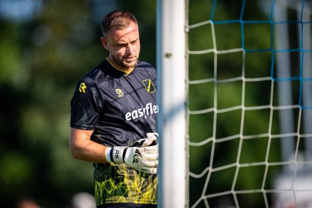 BURGH-HAAMSTEDE , 15-07-2026 , Sportpark van Zuijen , season 2026 2027, Dutch preseason friendly football , Match between NAC Breda and HSV Hoek , picture shows NAC Breda goalkeeper Roy Kortsmit NAC - HSV Hoek (friendly)  x205042392x Copyright:
