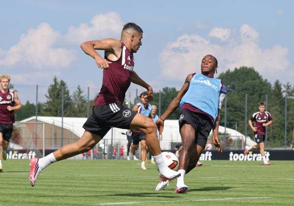 15.07.2026 - Fussball - 2. Fussball - Bundesliga - Saison 2026 2027 - 1. FC Nürnberg Nuernberg FCN ( Club ) - Training - Sportfoto Zink DaMa - xdaxmax - Ioannis Masouras (21, 1. FC Nürnberg FCN ) Mohamed Ali Zoma (23, 1. FC Nürnberg FCN ) *** July 15, 2026 Soccer 2 Soccer Bundesliga 2026–2027 Season 1 FC Nuremberg Nuremberg FCN Club Training Sports Photo Zink DaMa xdaxmax Ioannis Masouras 21, 1 FC Nuremberg FCN Mohamed Ali Zoma 23, 1 FC Nuremberg FCN