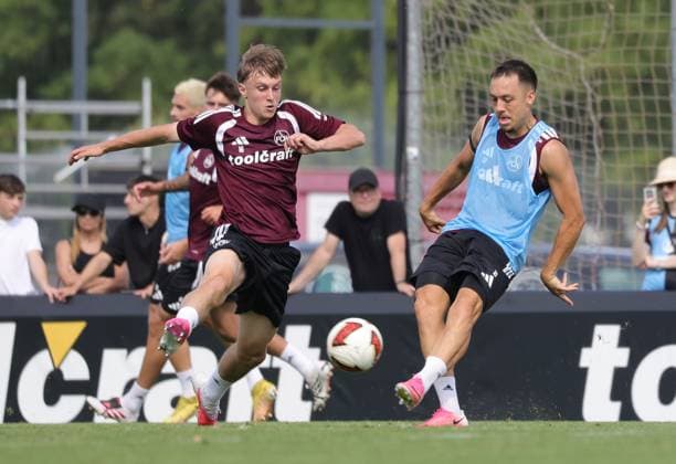 15.07.2026 - Fussball - 2. Fussball - Bundesliga - Saison 2026 2027 - 1. FC Nürnberg Nuernberg FCN ( Club ) - Training - Sportfoto Zink DaMa - xdaxmax - Marko Soldic (16, 1. FC Nürnberg FCN ) Julian Justvan (10, 1. FC Nürnberg FCN ) *** July 15, 2026 Soccer 2 Soccer Bundesliga 2026–2027 Season 1 FC Nuremberg Nuremberg FCN Club Training Sports Photo Zink DaMa xdaxmax Marko Soldic 16, 1 FC Nuremberg FCN Julian Justvan 10, 1 FC Nuremberg FCN