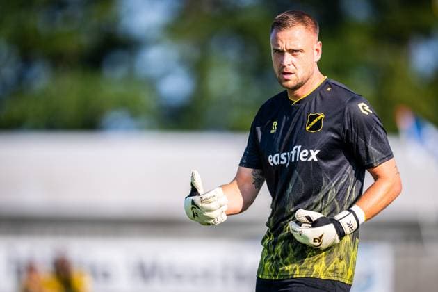 BURGH-HAAMSTEDE , 15-07-2026 , Sportpark van Zuijen , season 2026 2027, Dutch preseason friendly football , Match between NAC Breda and HSV Hoek , picture shows NAC Breda goalkeeper Roy Kortsmit NAC - HSV Hoek (friendly)  x205042494x Copyright: