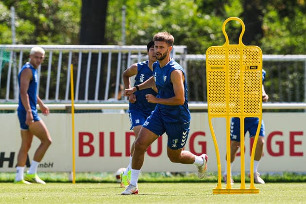 Torben Müssel (1. FC Magdeburg,26) - 2. Fußball Bundesliga Saison 2026-2027 Training 1. FC Magdeburg an der Avnet Arena in Magdeburg - Fußball,Mann,Männer,Deutschland,15.07.2026 *** Torben Müssel, 1. FC Magdeburg, 26, 2026–2027 Bundesliga season, 1. FC Magdeburg training session at the Avnet Arena in Magdeburg, soccer, man, men, Germany, July 15, 2026