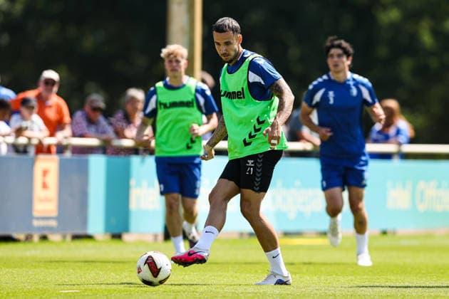 Falko Michel (1. FC Magdeburg,21) - 2. Fußball Bundesliga Saison 2026-2027 Training 1. FC Magdeburg an der Avnet Arena in Magdeburg - Fußball,Mann,Männer,Deutschland,15.07.2026 *** Falko Michel, 1. FC Magdeburg, 21, 2nd Bundesliga, 2026–2027 season, 1. FC Magdeburg training session at the Avnet Arena in Magdeburg, soccer, man, men, Germany, July 15, 2026