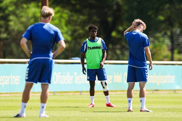 Lubambo Musonda (1. FC Magdeburg,19) - 2. Fußball Bundesliga Saison 2026-2027 Training 1. FC Magdeburg an der Avnet Arena in Magdeburg - Fußball,Mann,Männer,Deutschland,15.07.2026 *** Lubambo Musonda, 1. FC Magdeburg, 19, 2. Bundesliga, 2026–2027 season, 1. FC Magdeburg training session at the Avnet Arena in Magdeburg, soccer, man, men, Germany, July 15, 2026