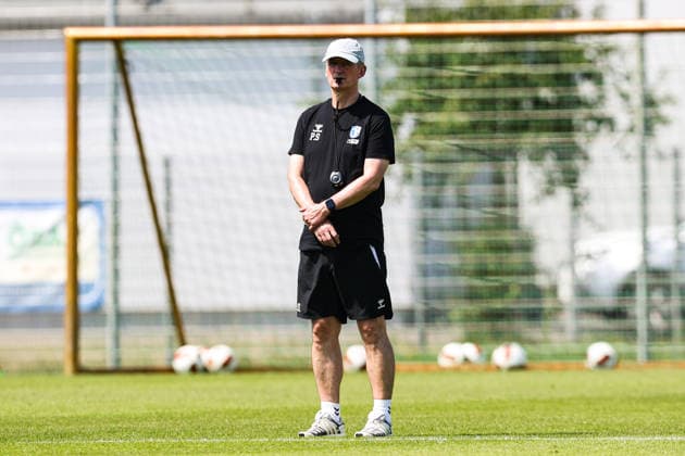 Trainer Petrik Sander (1. FC Magdeburg) - 2. Fußball Bundesliga Saison 2026-2027 Training 1. FC Magdeburg an der Avnet Arena in Magdeburg - Fußball,Mann,Männer,Deutschland,15.07.2026 *** Coach Petrik Sander, 1. FC Magdeburg, 2. Bundesliga, 2026–2027 season, 1. FC Magdeburg training session at the Avnet Arena in Magdeburg; soccer, man, men, Germany, July 15, 2026