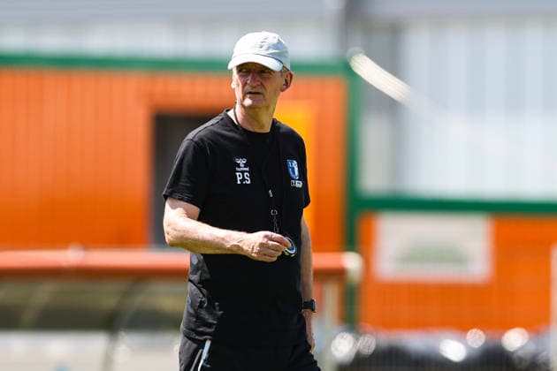 Trainer Petrik Sander (1. FC Magdeburg) - 2. Fußball Bundesliga Saison 2026-2027 Training 1. FC Magdeburg an der Avnet Arena in Magdeburg - Fußball,Mann,Männer,Deutschland,15.07.2026 *** Coach Petrik Sander, 1. FC Magdeburg, 2. Bundesliga, 2026–2027 season, 1. FC Magdeburg training session at the Avnet Arena in Magdeburg; soccer, man, men, Germany, July 15, 2026