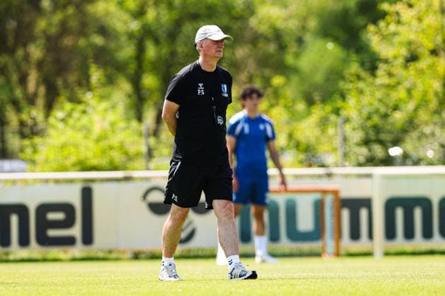 Trainer Petrik Sander (1. FC Magdeburg) - 2. Fußball Bundesliga Saison 2026-2027 Training 1. FC Magdeburg an der Avnet Arena in Magdeburg - Fußball,Mann,Männer,Deutschland,15.07.2026 *** Coach Petrik Sander, 1. FC Magdeburg, 2. Bundesliga, 2026–2027 season, 1. FC Magdeburg training session at the Avnet Arena in Magdeburg; soccer, man, men, Germany, July 15, 2026